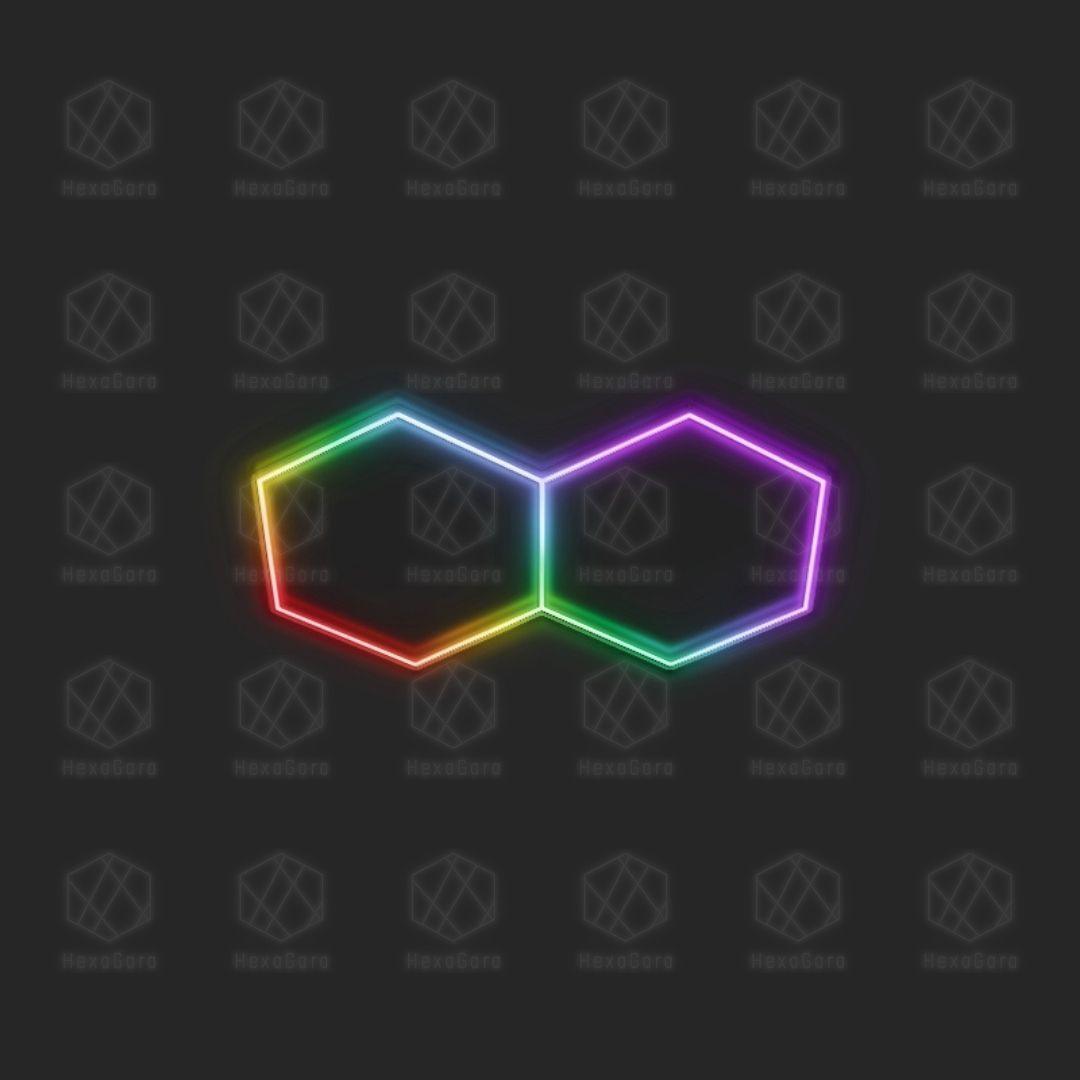 RGB Hexagonal Lights Grid - 2 Hex