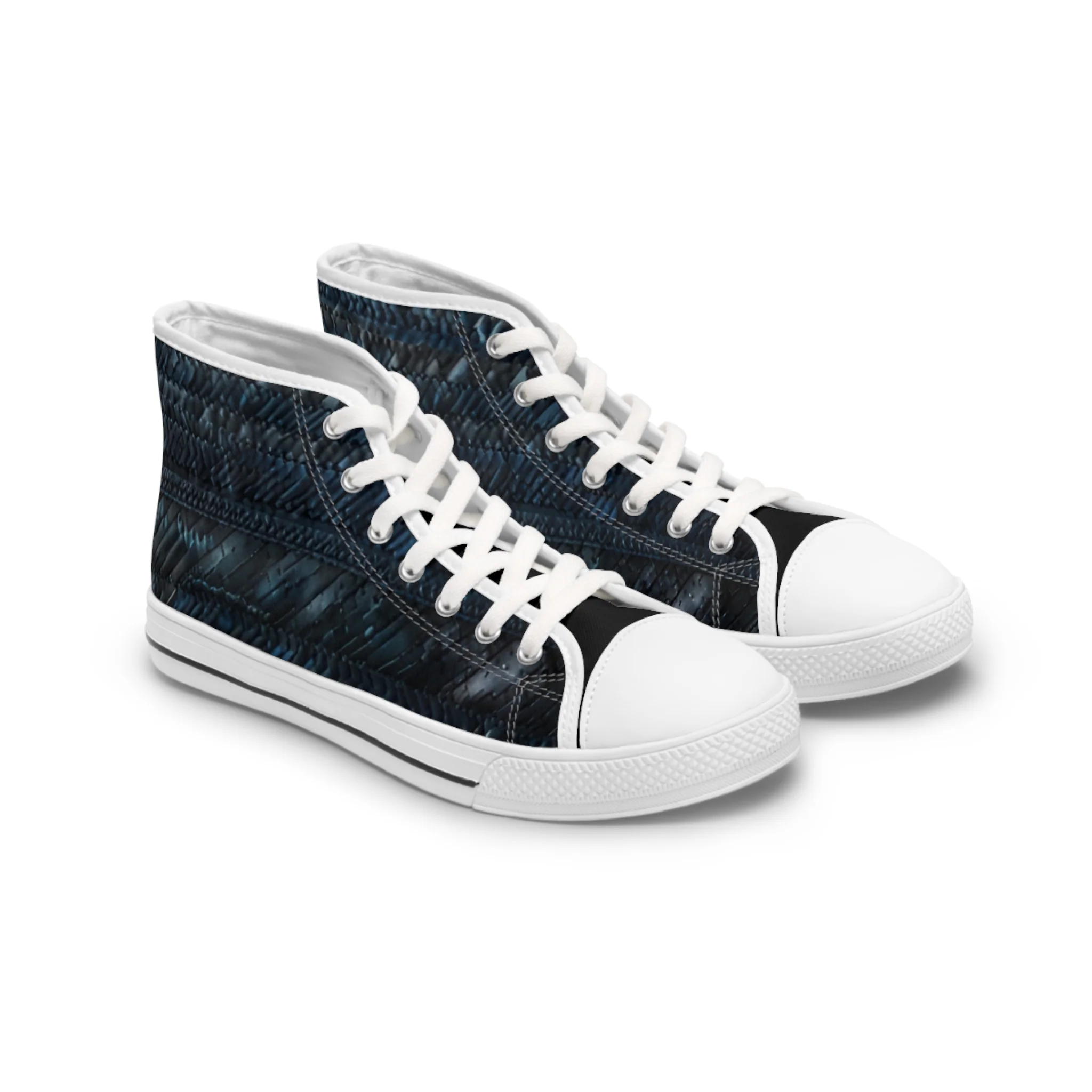 Spring’s Night High Top Canvas Shoes.Women's High Top Sneakers