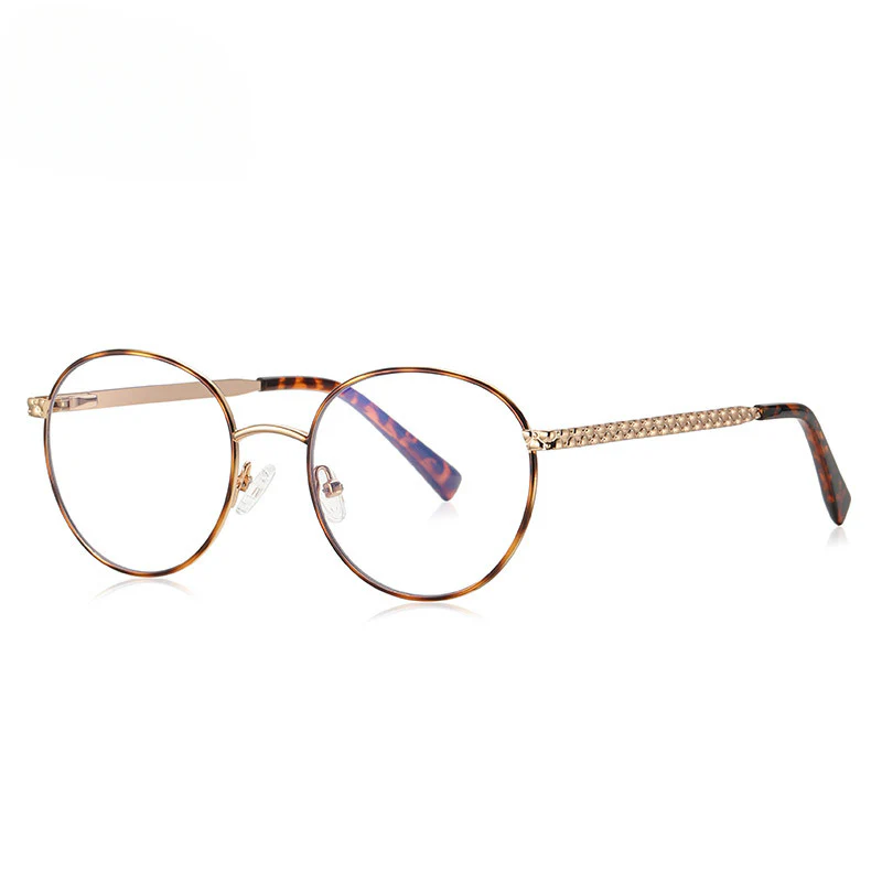 Kdomix 3057 New Ultra-Light Color-Block Metal Glasses