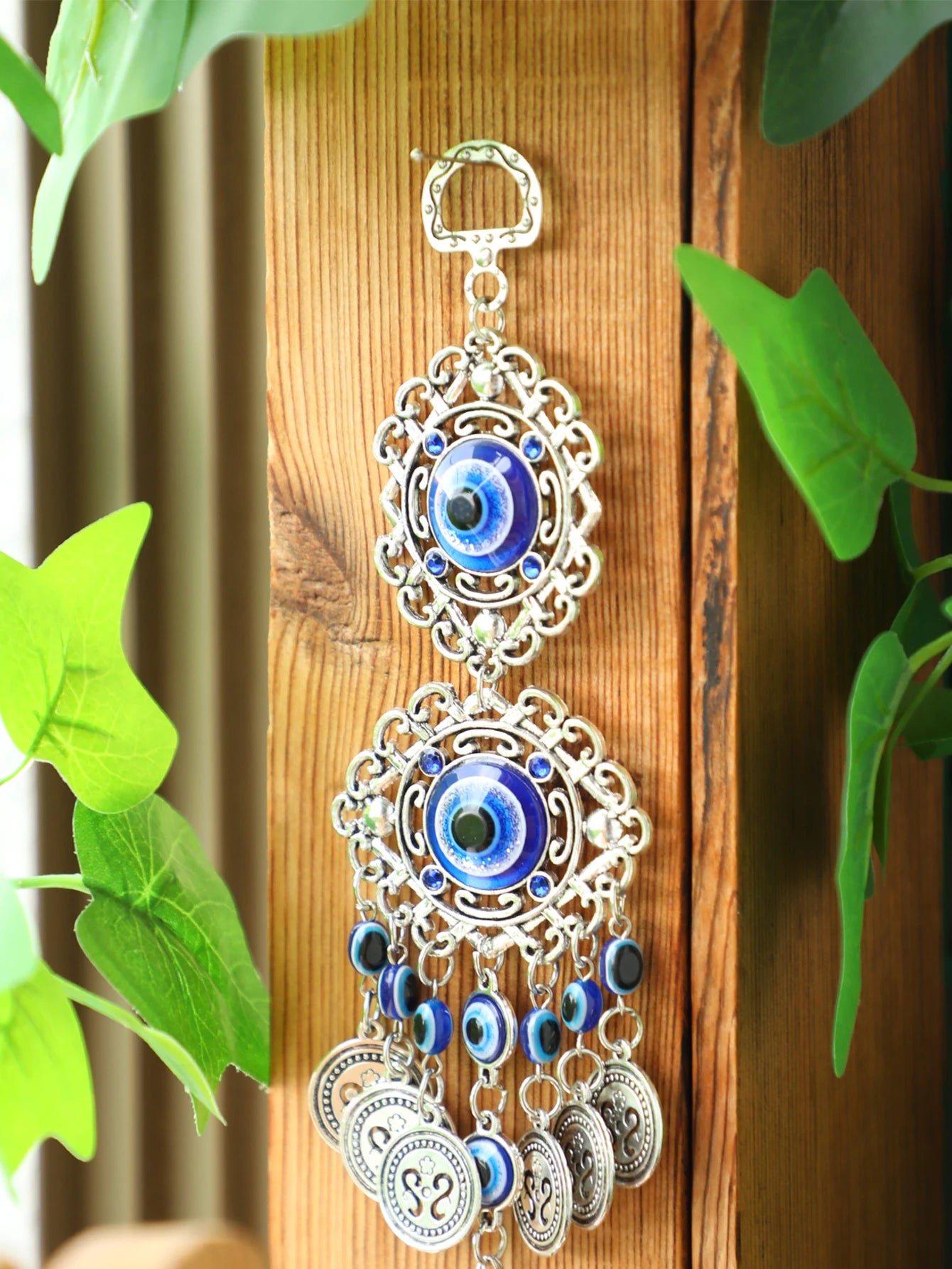 Evil Eye Hanging Wall Decor Gothic Spring Hanging Ornament Mental Wall Art Garden Decoration Outdoor Home Decoration Accessories