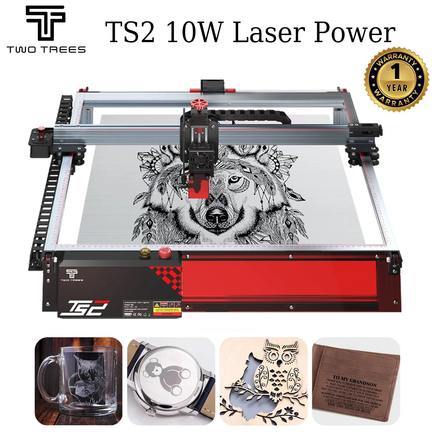 Leistungsstarker Lasergravierer TwoTrees TS2