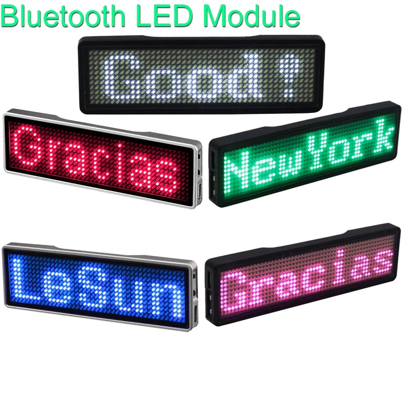 Bluetooth LED Modul Namensschild