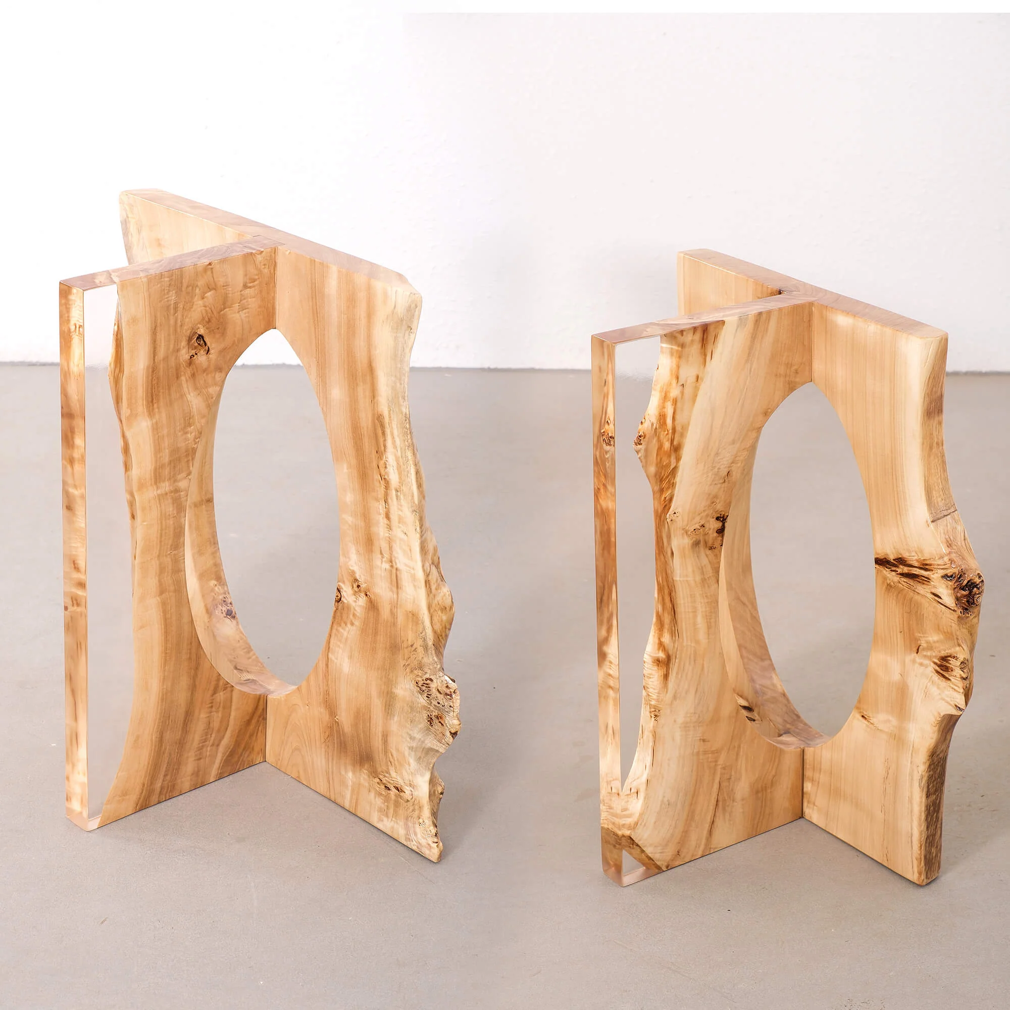 Acrylic Wood Table Legs T-Shape Modern Style TTL-26