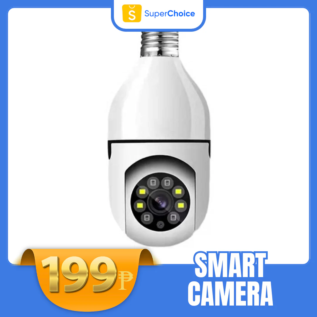 2HD 1080P 2.4G Wifi Wireless Security Camera, Night Vision 360 Degree Remote Operation Light Bulb Surveillance IP Camera