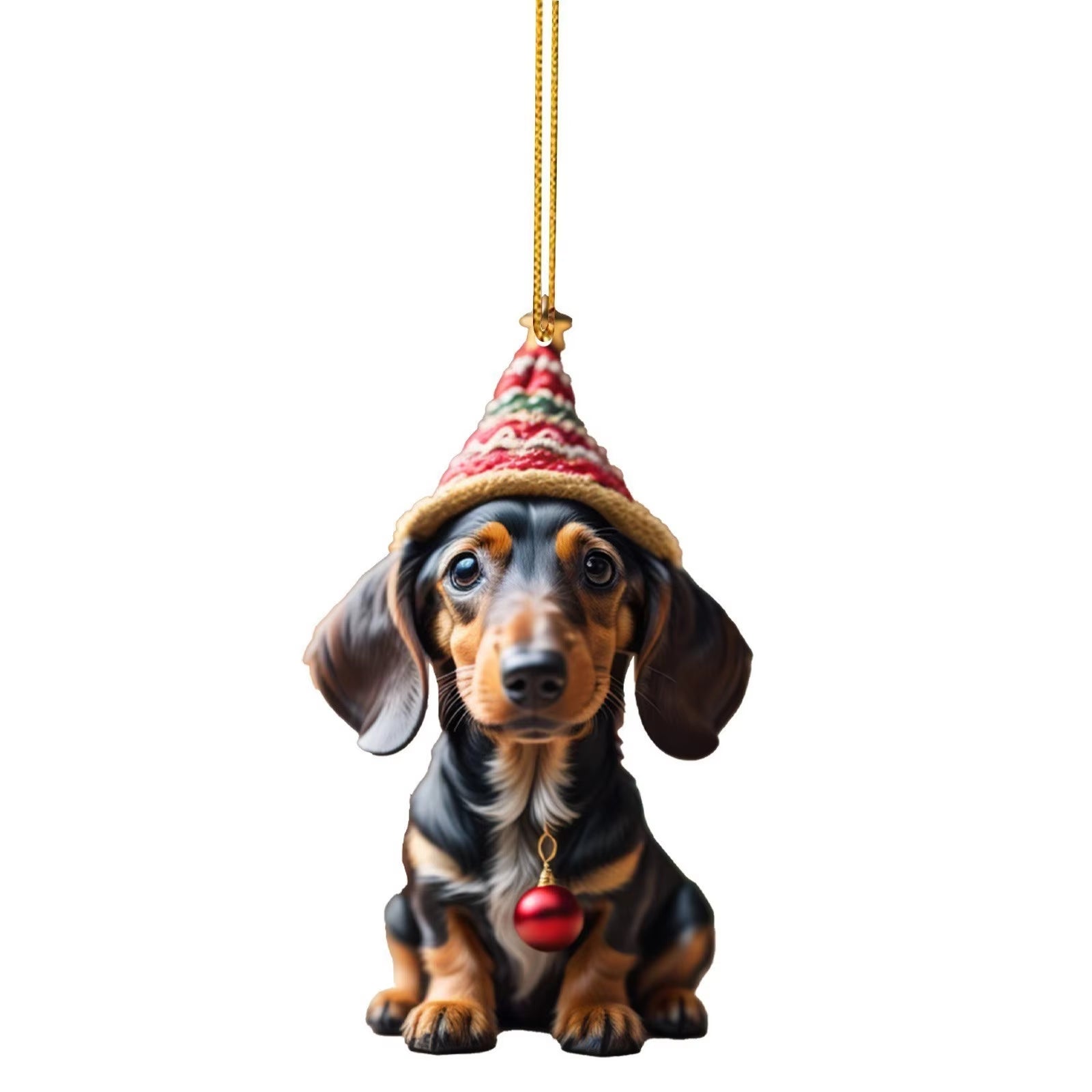 2024 New Funny Dog Christmas Tree Decorations Dachshund Christmas Decorations Christmas Pendant & Christmas Tree Pendant