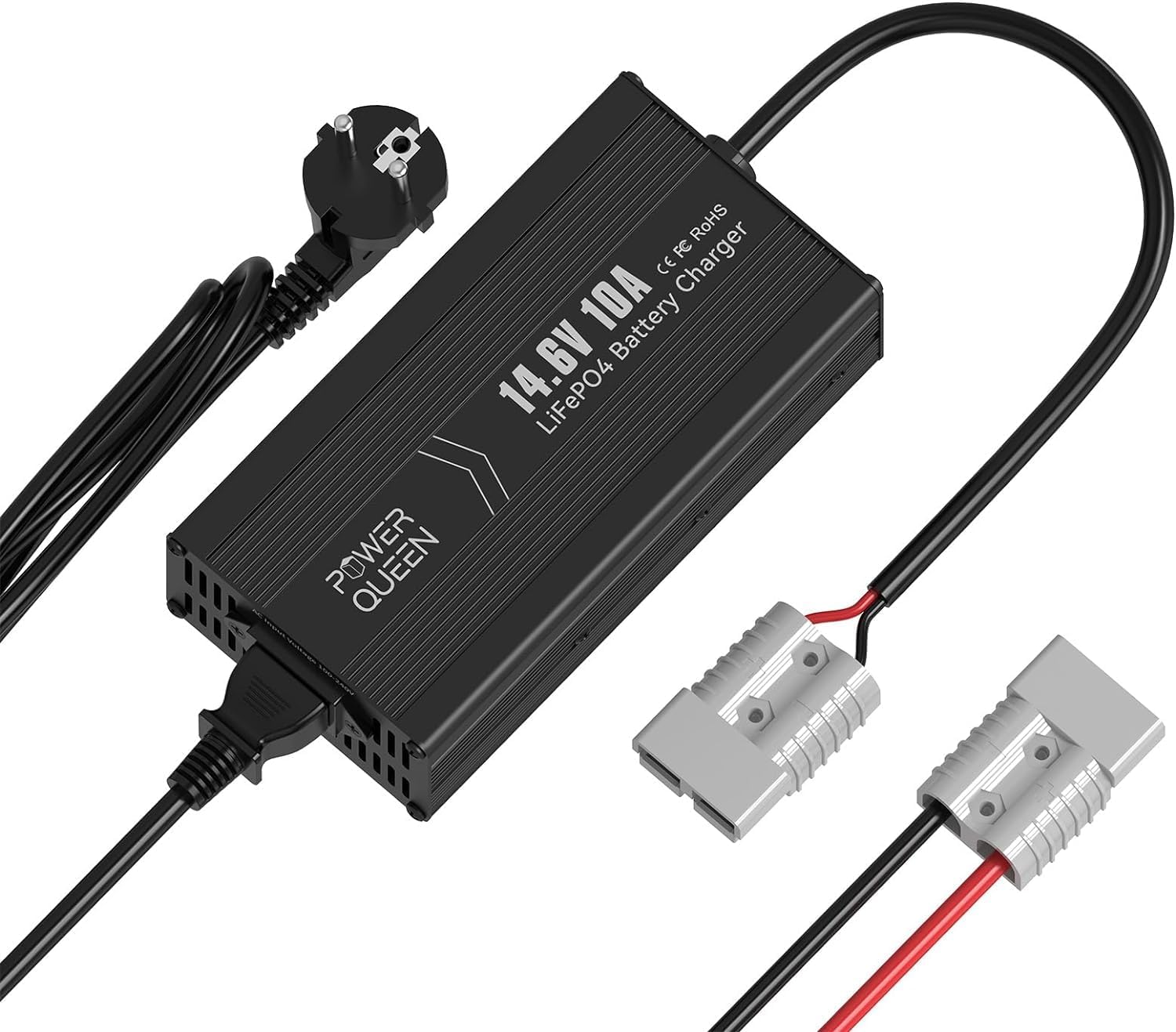Chargeur LiFePO4 14,6V 10A de Power Queen pour la Batterie LiFePO4