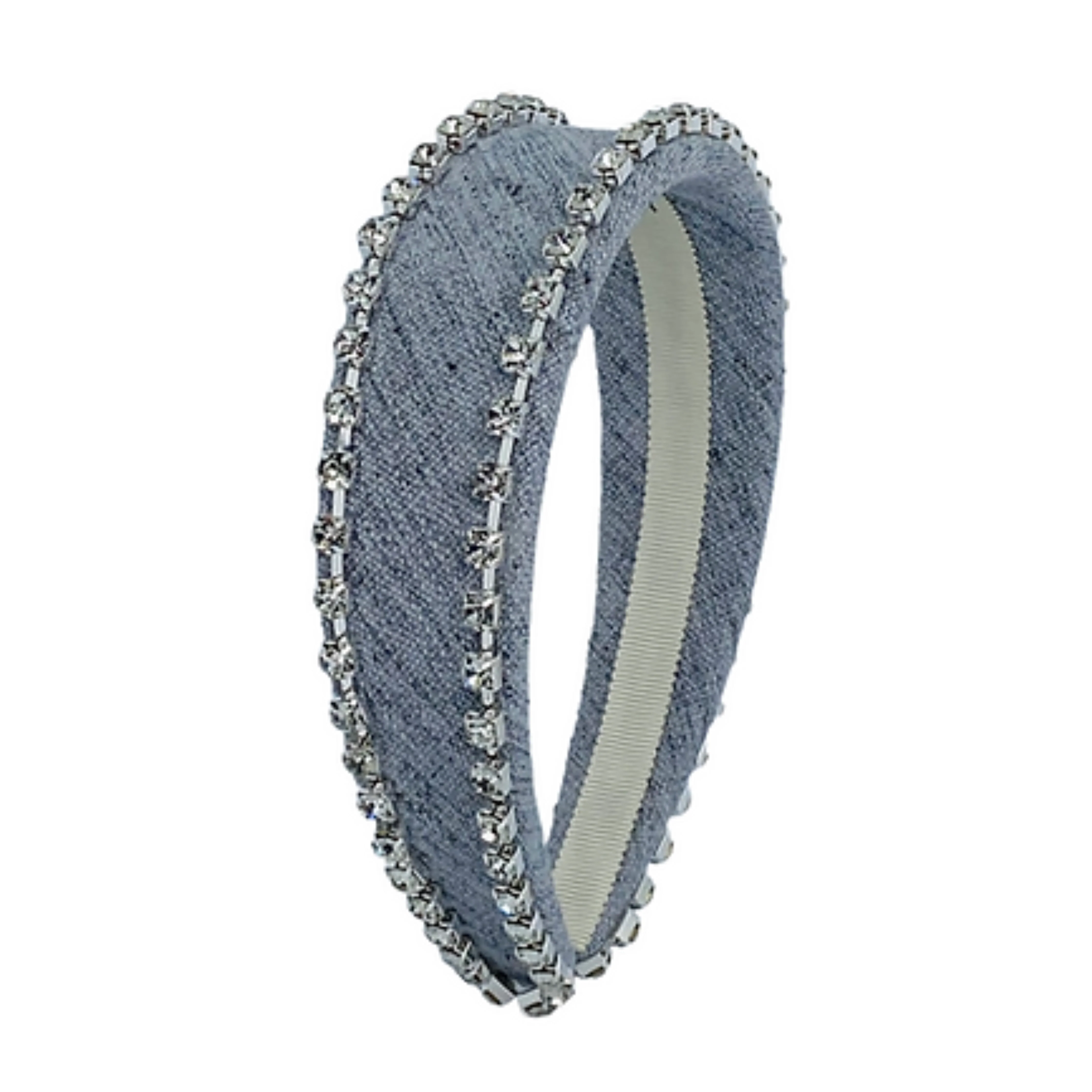 Coco Denim Crystal Headband