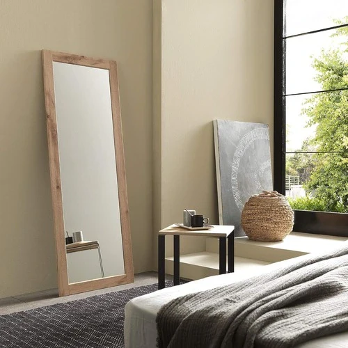 Miroir en Bois Chêne Massif 160x60 cm - Miroir au Sol ou Mural