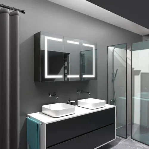 Armoire Miroir Salle de Bain 120 cm - Praticité et Design Élégant