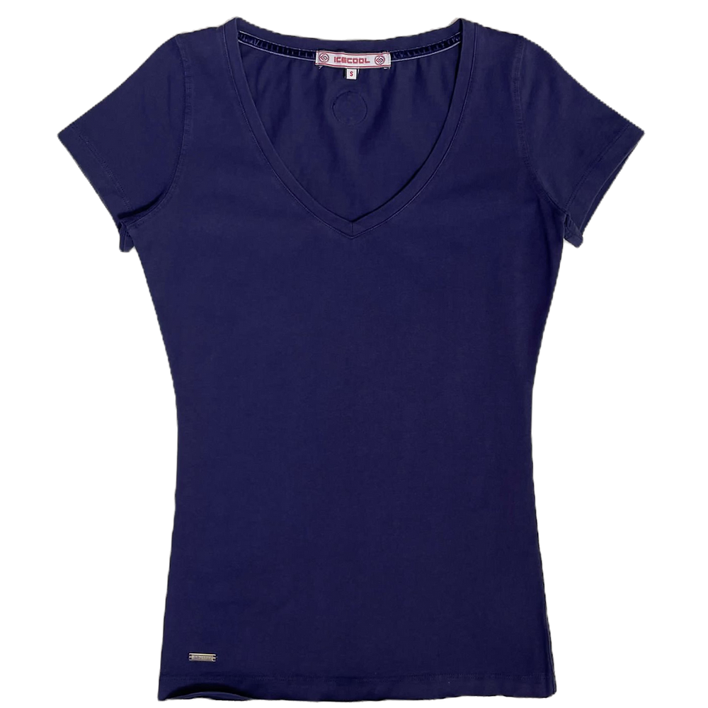 T-SHIRT COL V SLIM FIT Femme