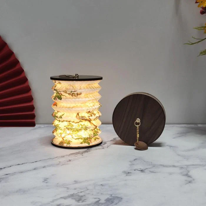 Folding Small Lantern Book Light Creative Gift New Year Gift Atmosphere Night Light Accompanied By Hand Gift