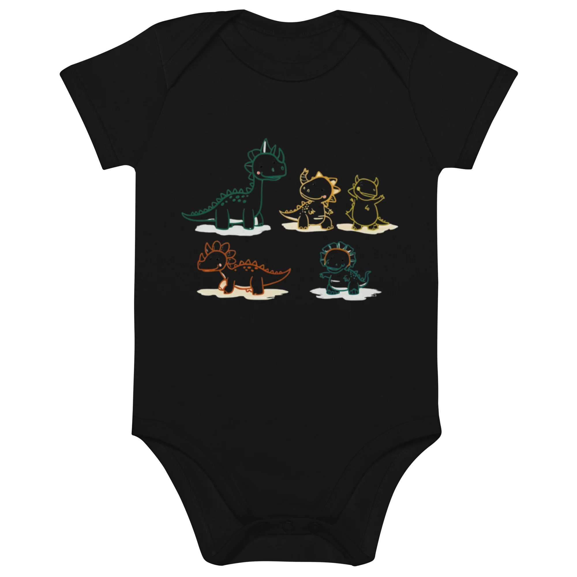 Dino Delight Organic Baby Bodysuit