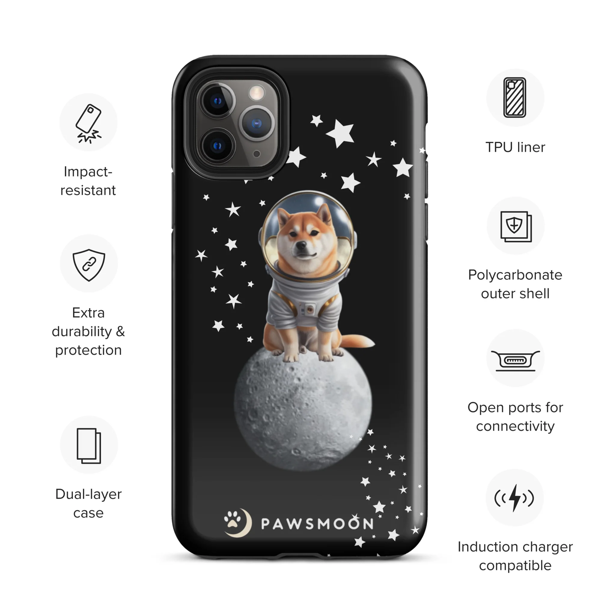 Lunar Adventure Shiba Phone Case