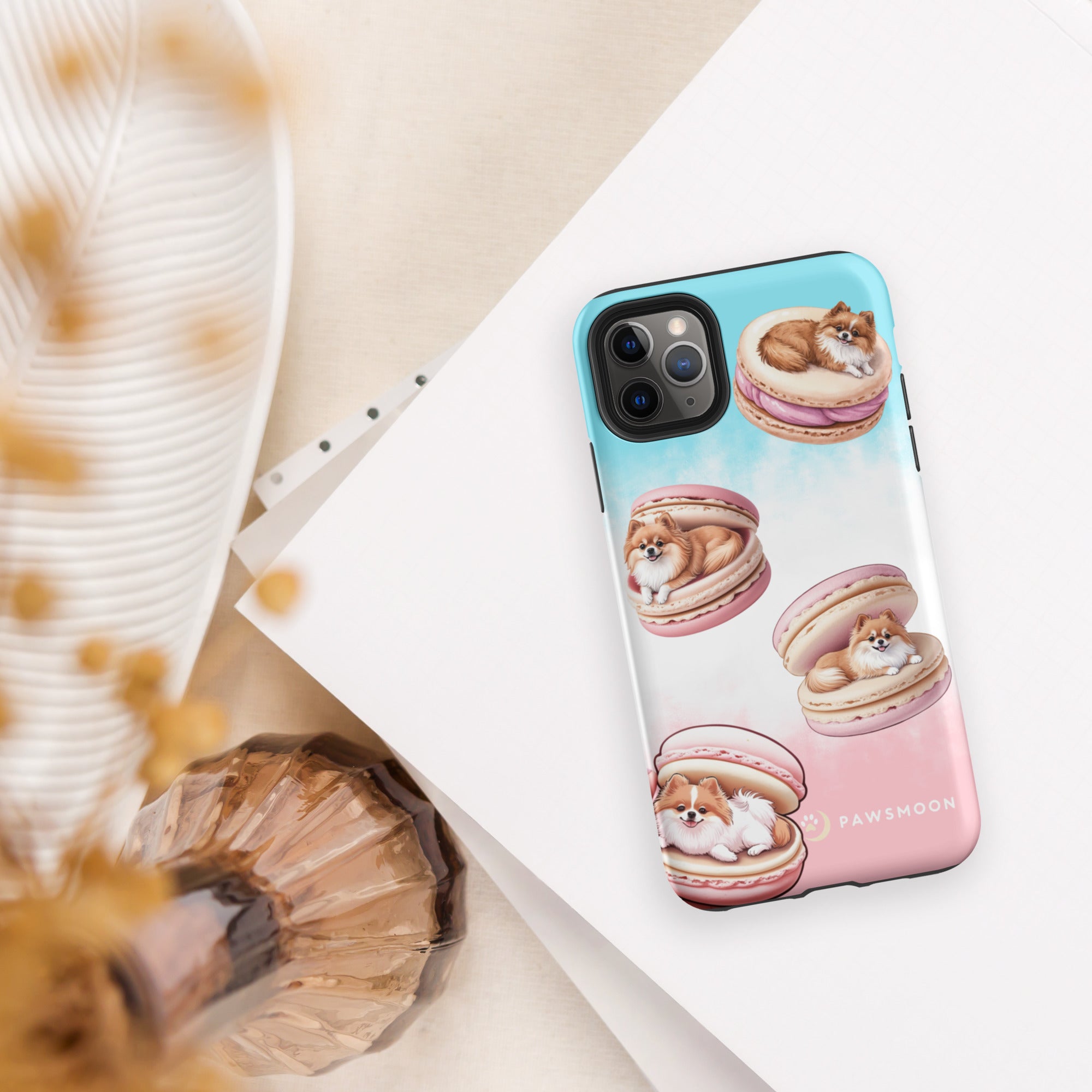 Pomeranian Macaron Phone Case