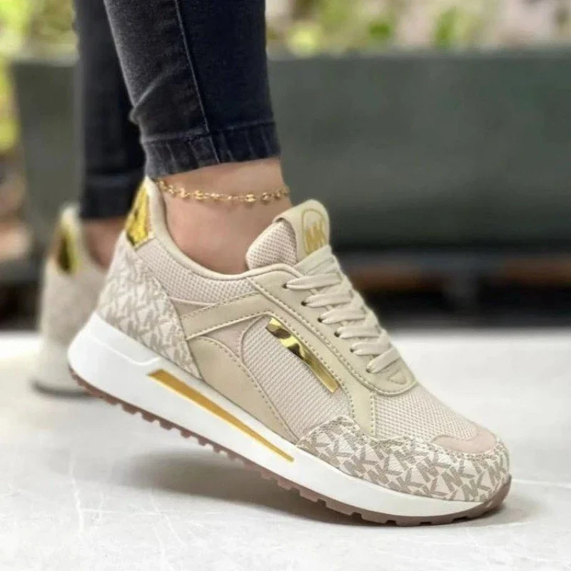 Women's Vulcanized Shoes 2024 Spring New Breathable and Comfortable Cross-lace Flat Shoes Women's Casual Walking Sports Shoes