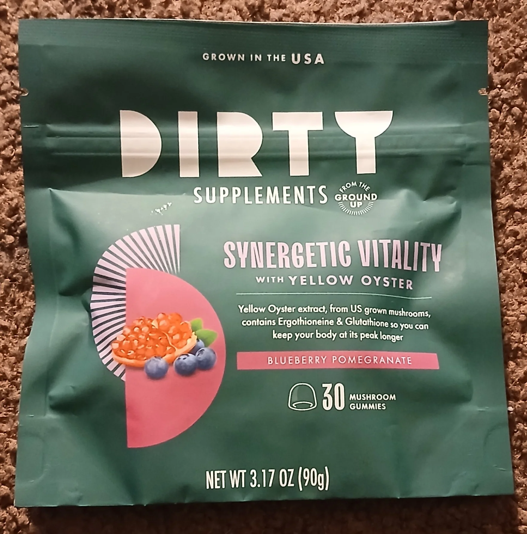 DIRTY Supplements Synergetic Vitality Mushroom Gummies