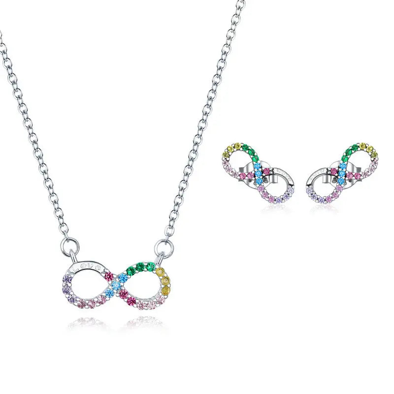 Colorful Infinite Love Jewelry Set