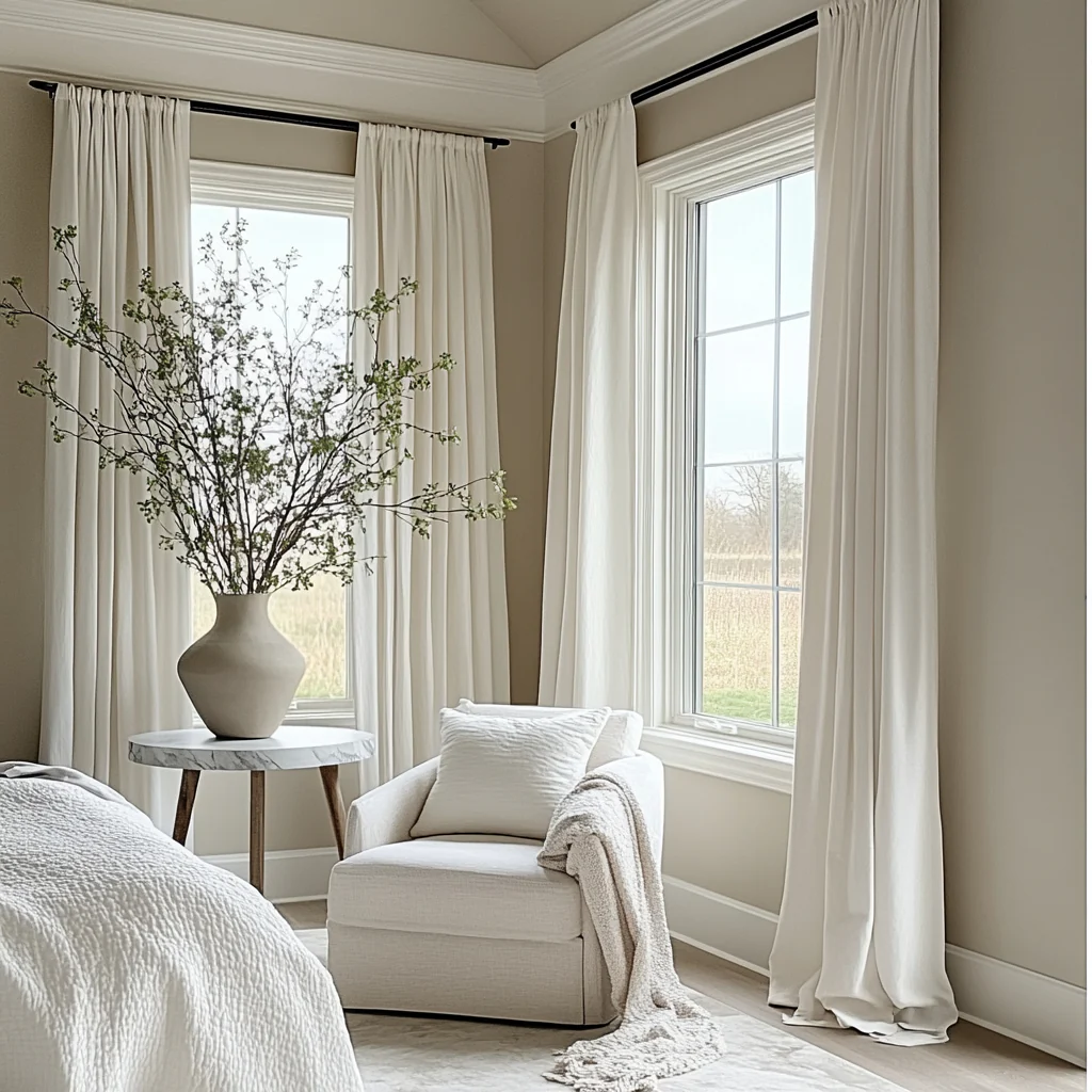 Bed Room Pleated curtain