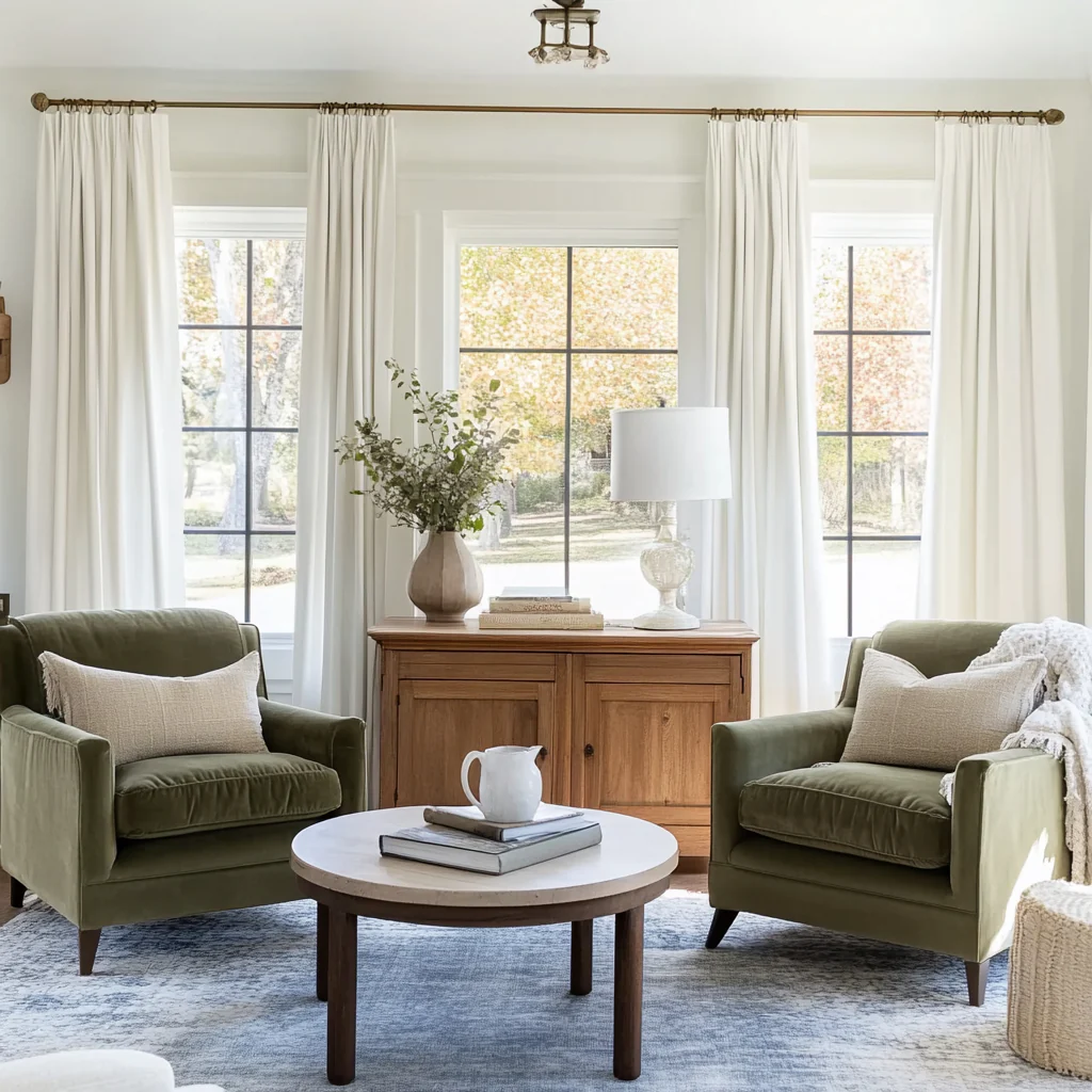 Living Room Pleated curtain