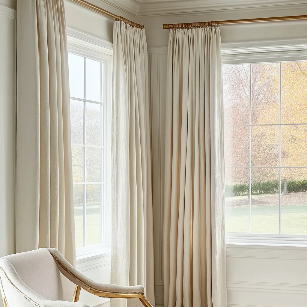 Solid Pleated curtain