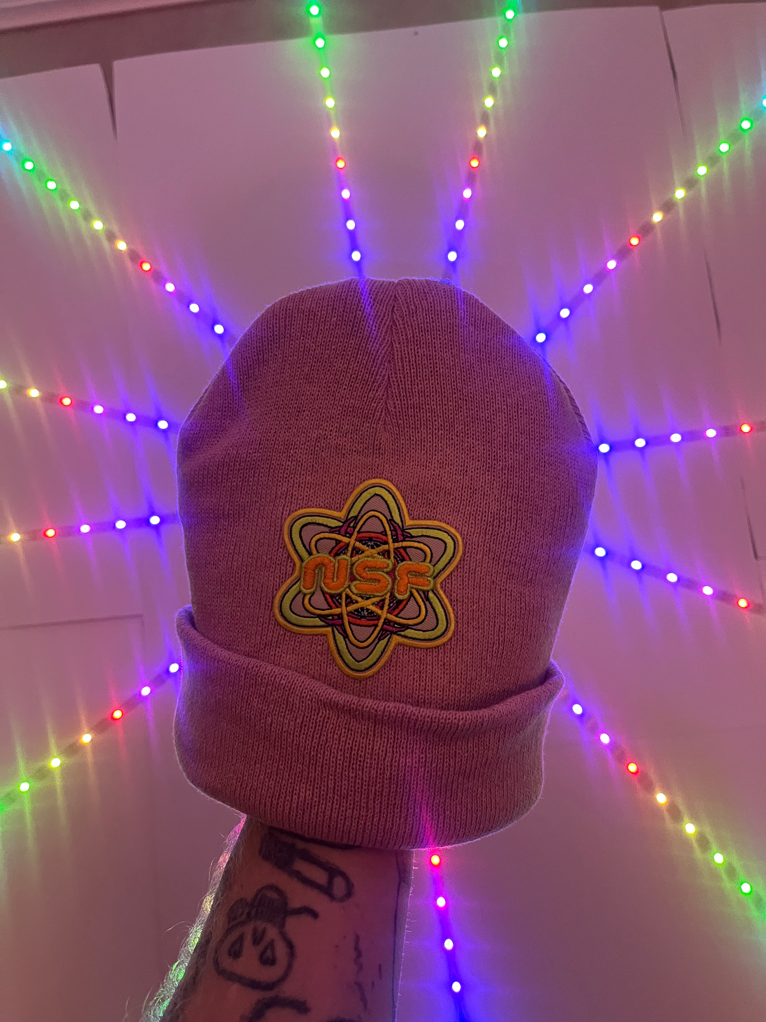 EMBROIDERED 
N.S.F. BEANIE