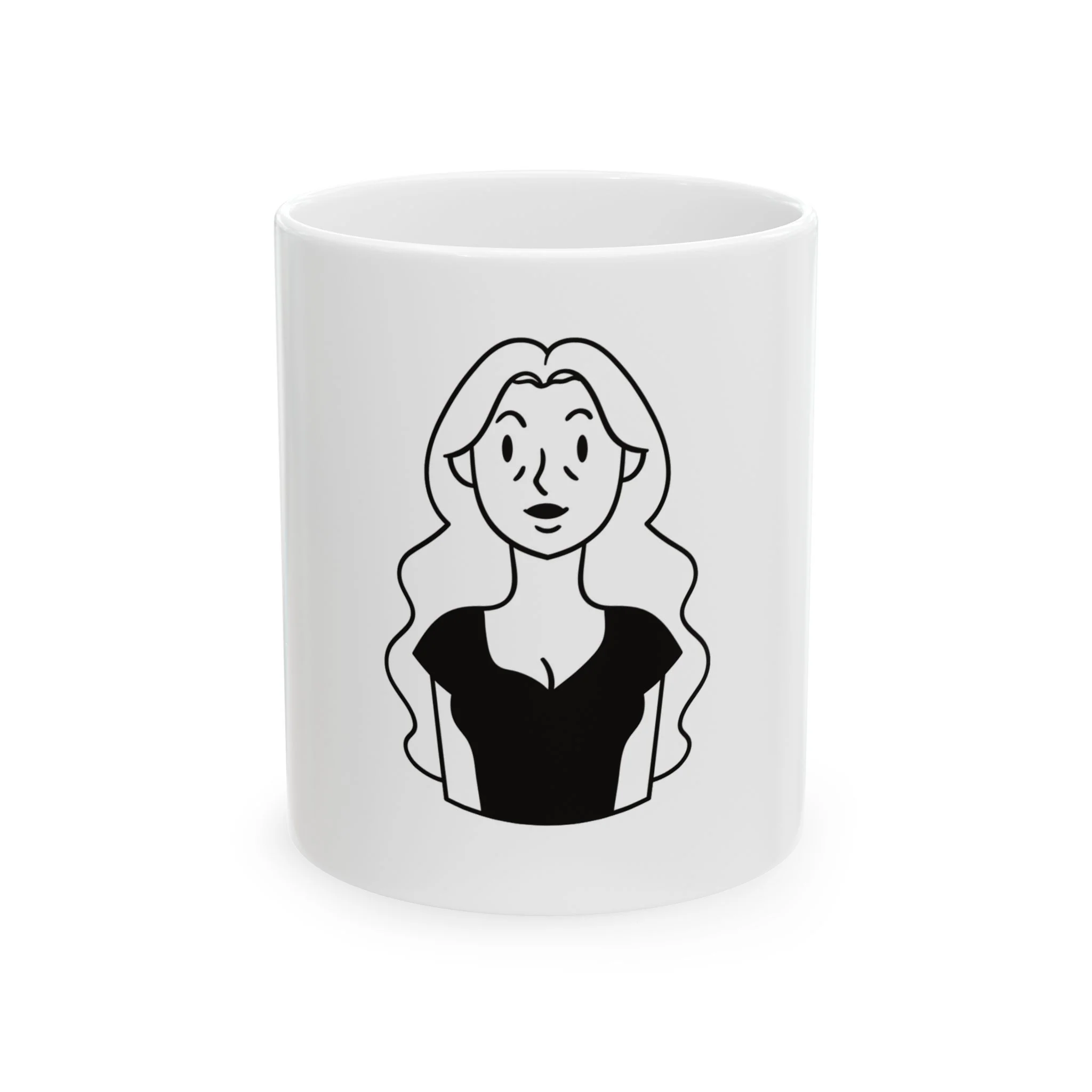 Friendly girl avatar Ceramic Mug