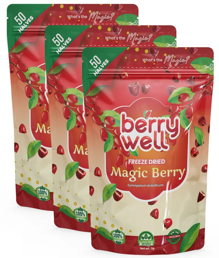 50 Halves (3 Combo) | Miracle Fruit  Freeze Dried Magic Berry