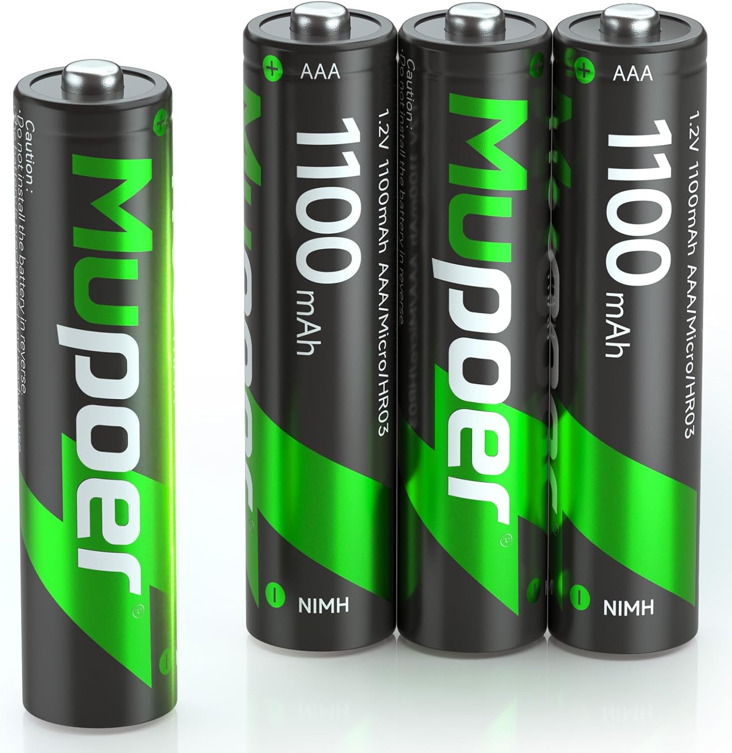 1100mAh Rechargeable AAA Batteries