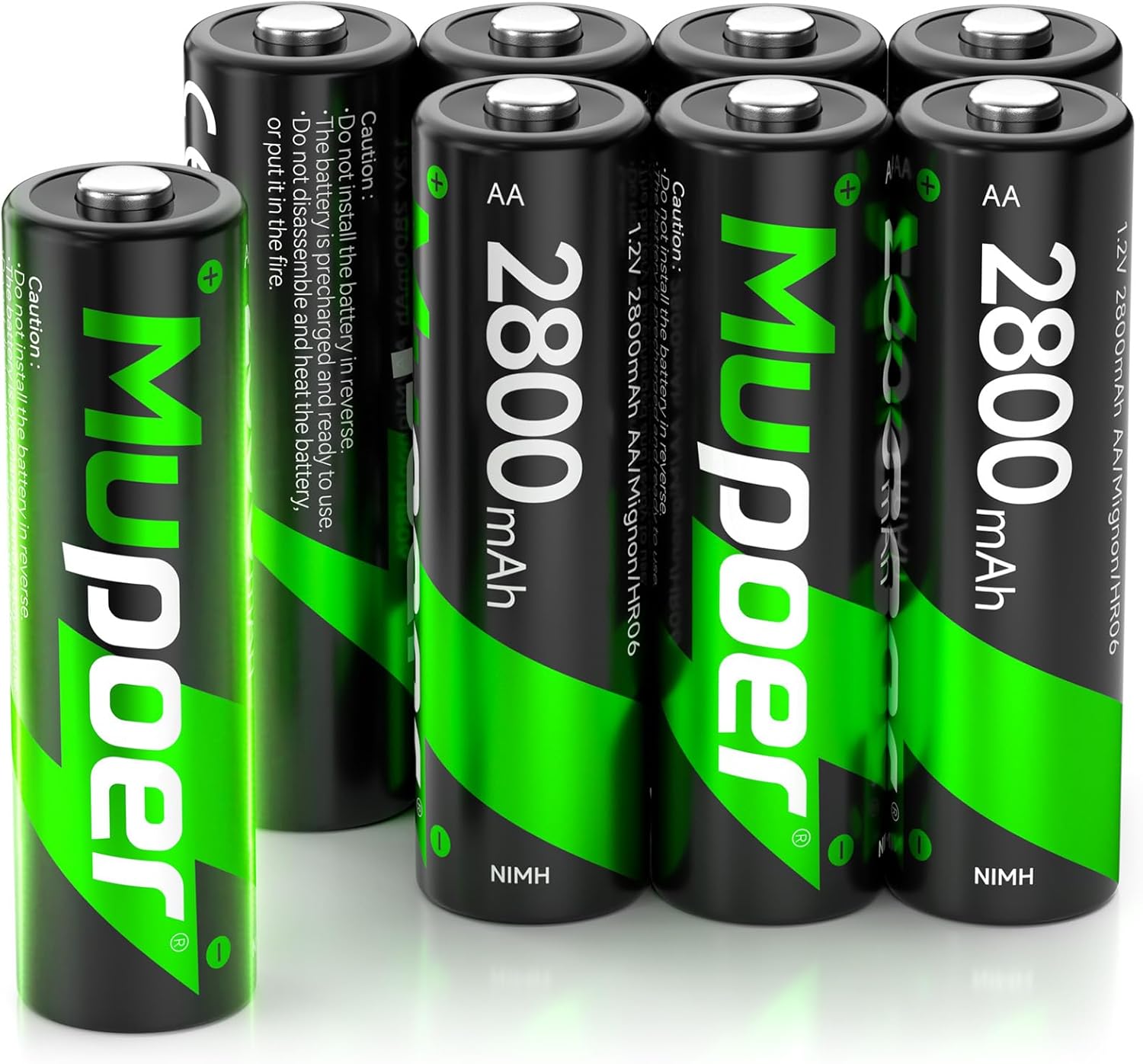 2800mAh Rechargeable AA Batteries