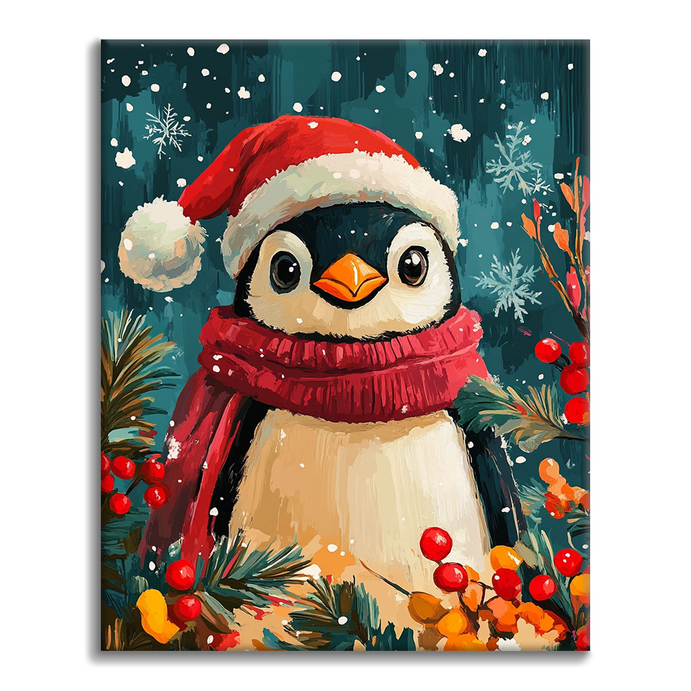 PingüIno De Navidad- Pintar por Números