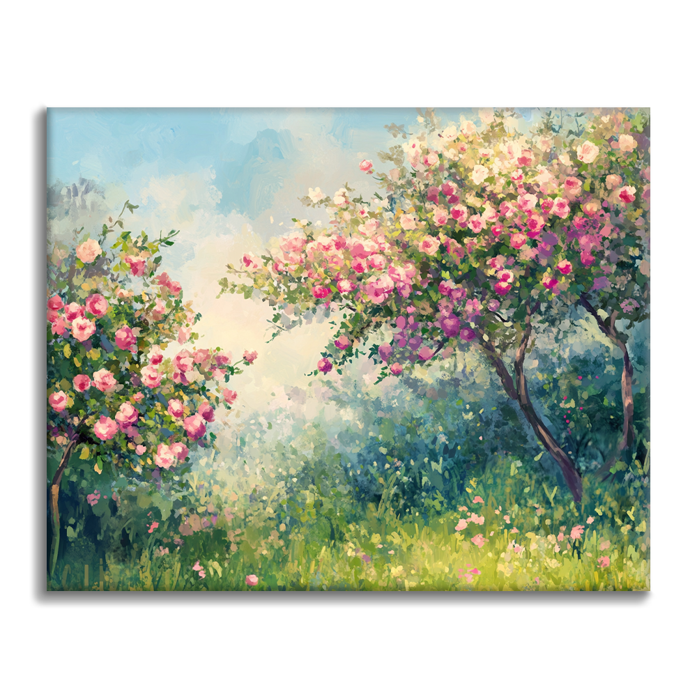 Flores De Cerezo De Primavera- Pintar por Números