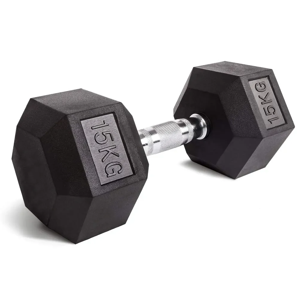 Rubberhead 15KG Dumbbells