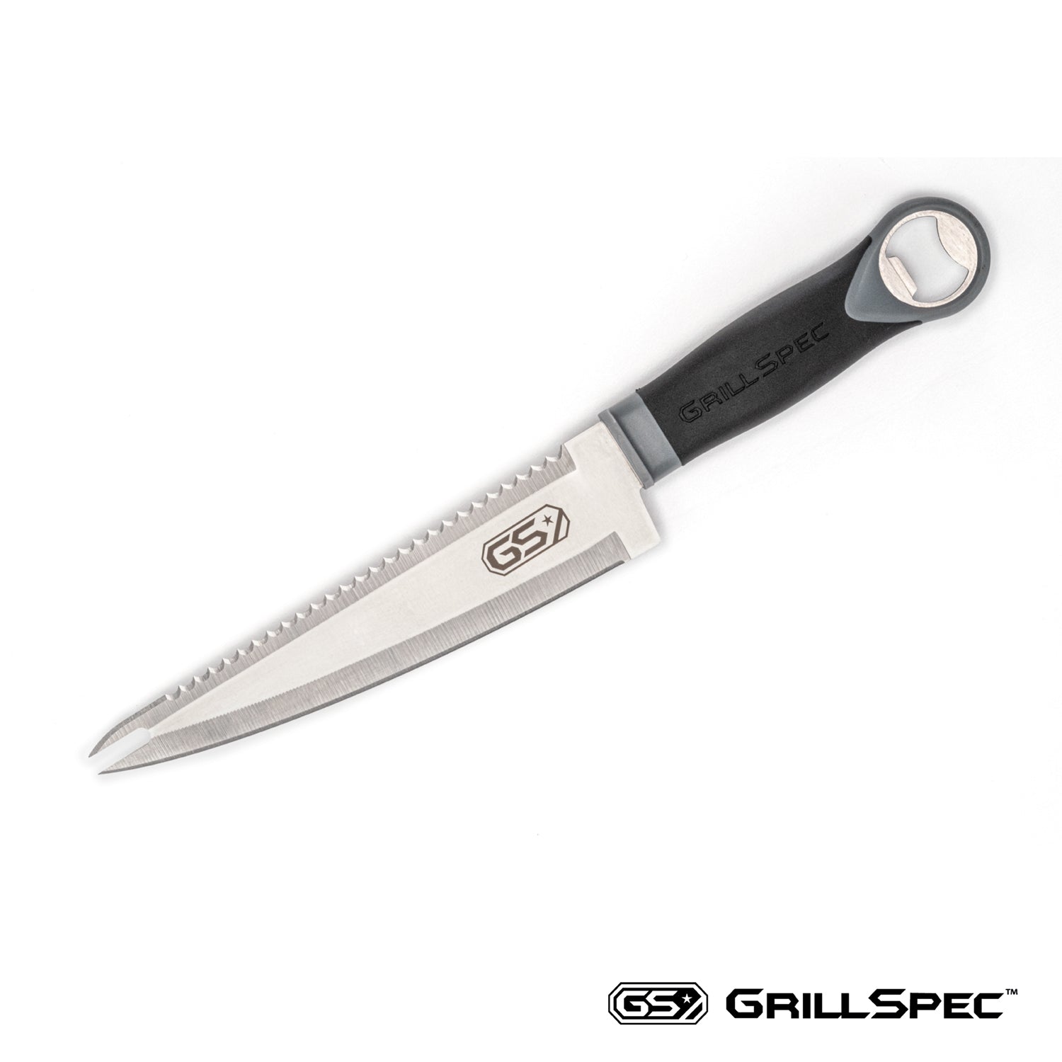 GRILLSPEC Multi-Use Utility Knife with Cover, 8" Blade