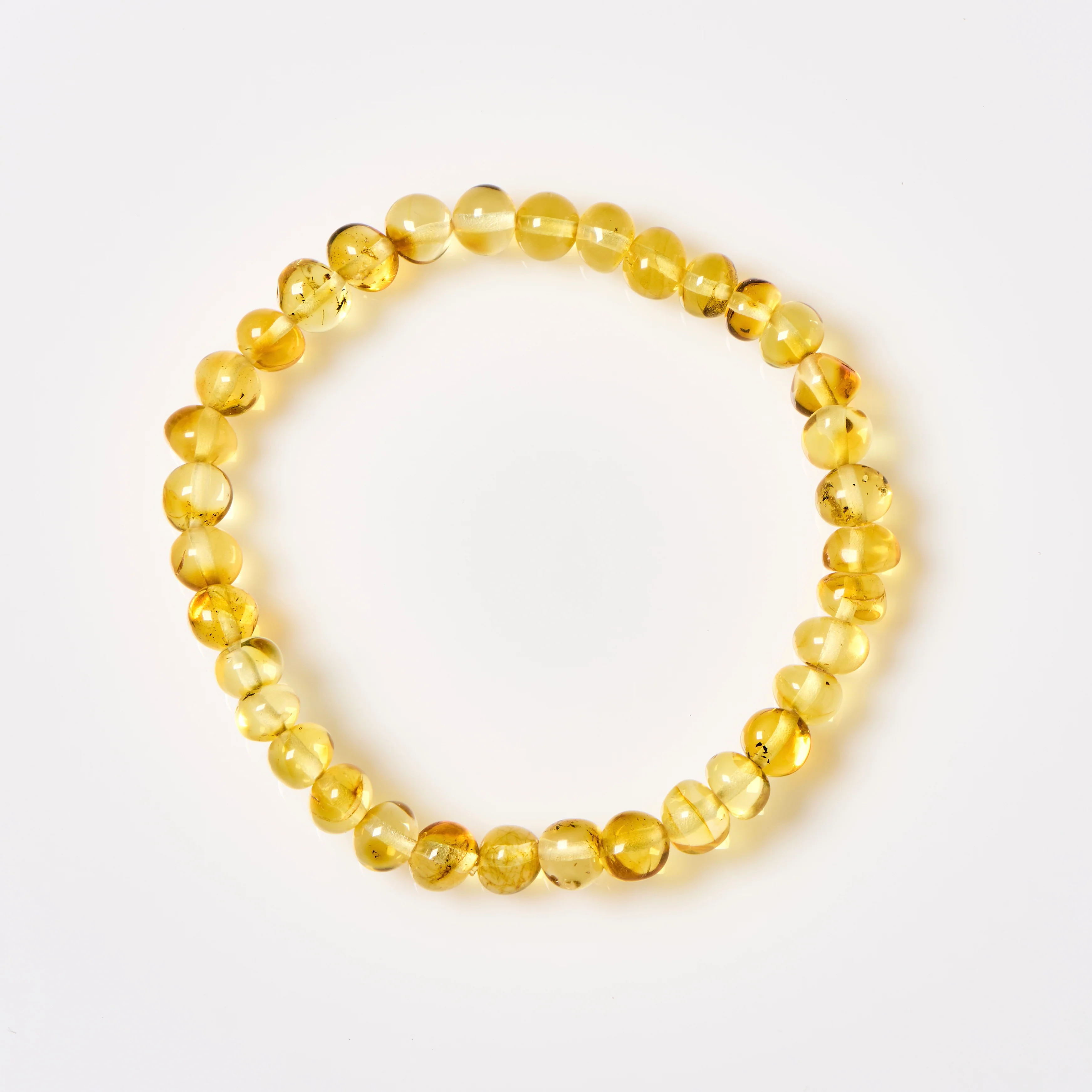 Baltic Amber Bracelet - Polished Honey - Adult