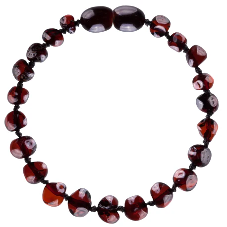 Baltic Amber Bracelet or Anklet - Polished Cherry - Children's