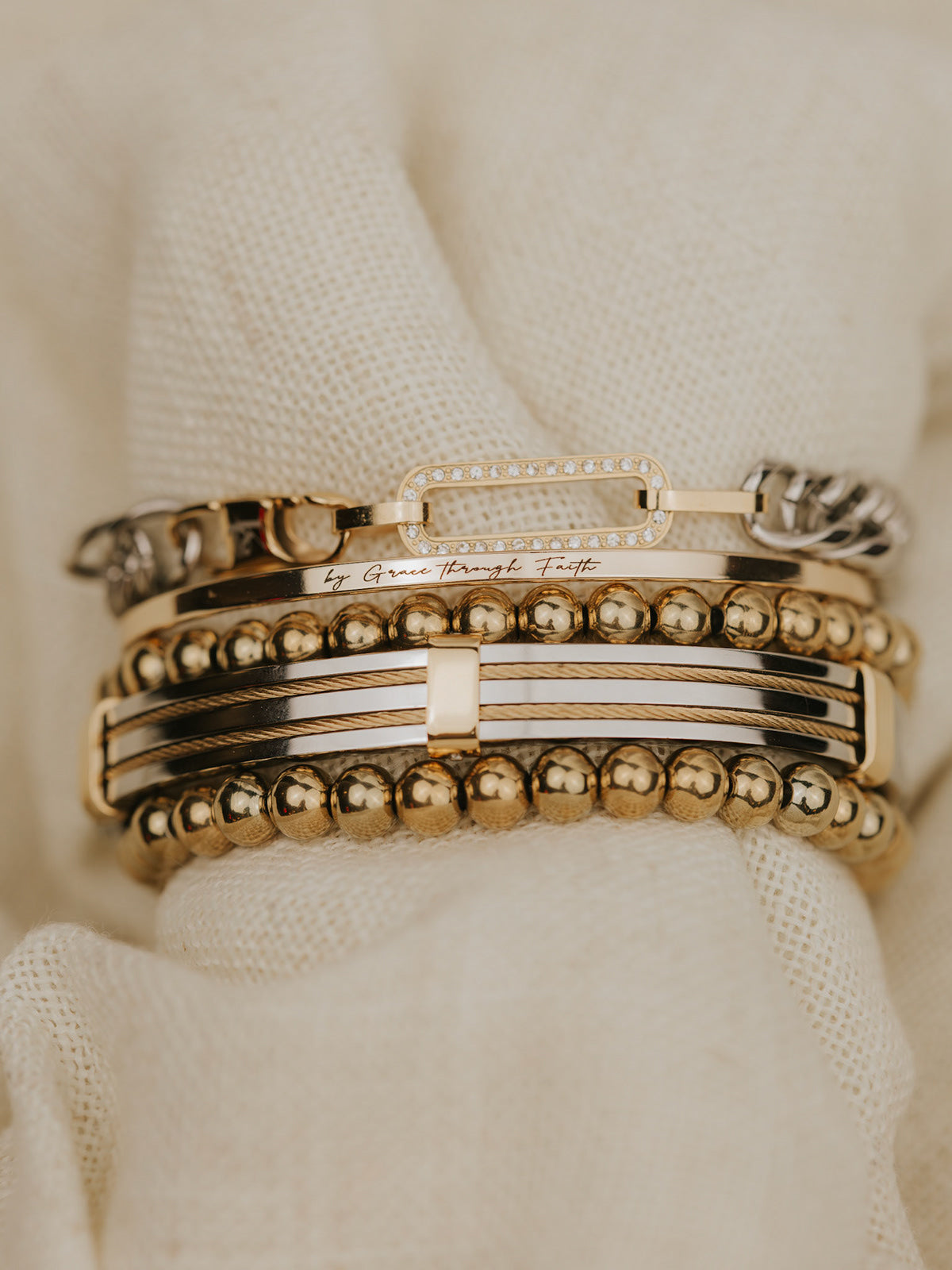 Brandi's 316L Stainless Bracelet Stack