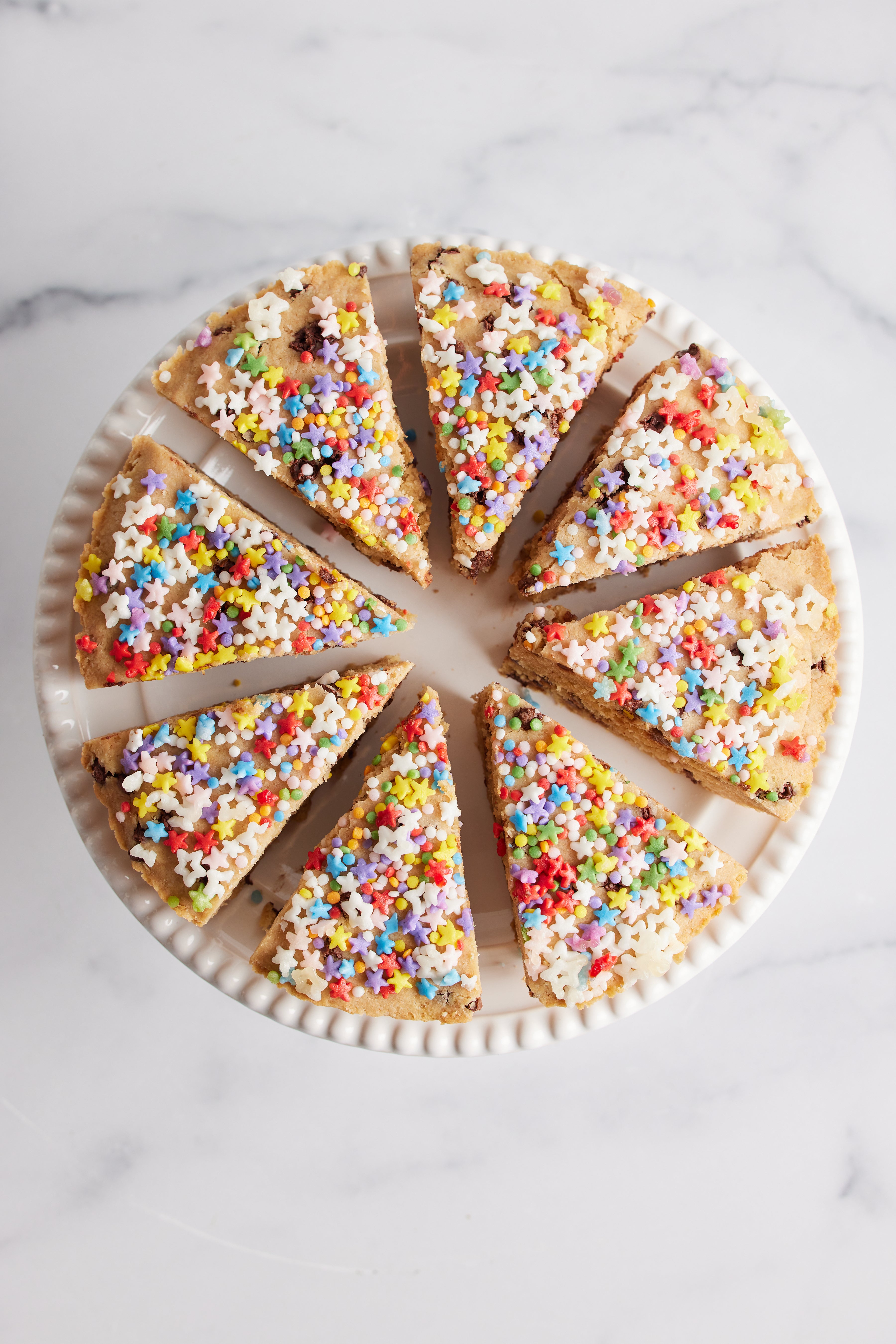 Rainbow Sprinkle Cookie Pie