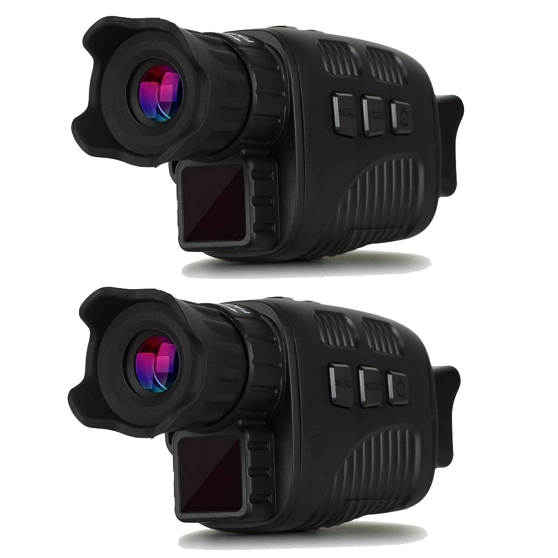 2-Pack Digital Night Vision Monocular Goggles for Night Observing, Surveillance, and Spotting, Take Photo & Video from 200m in Darkness