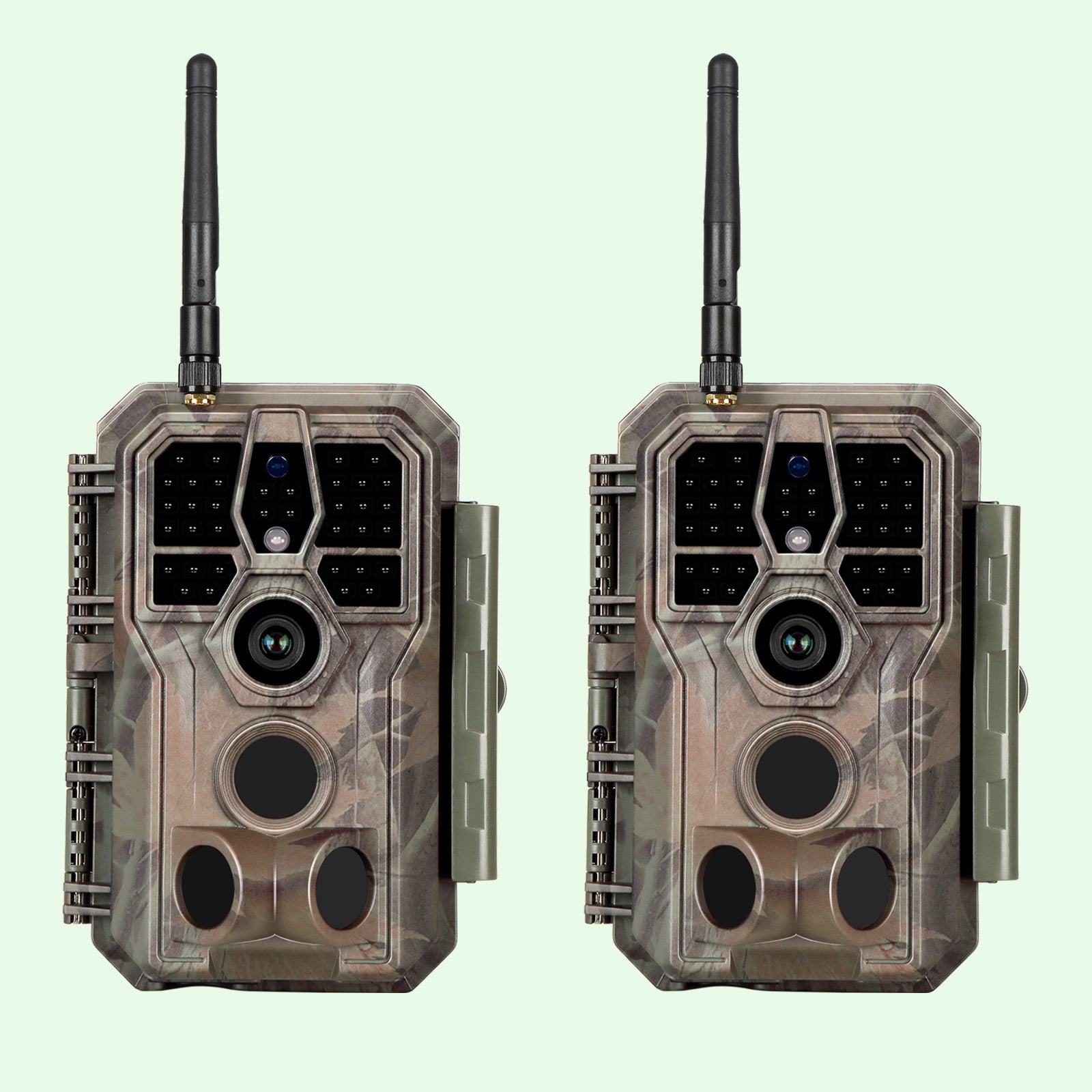 2-Pack Bluetooth Wireless Game & Trail Cameras 32MP for Wildlife Observing & Home or Backyard Security Night Vision Motion Activated Waterproof | A280W