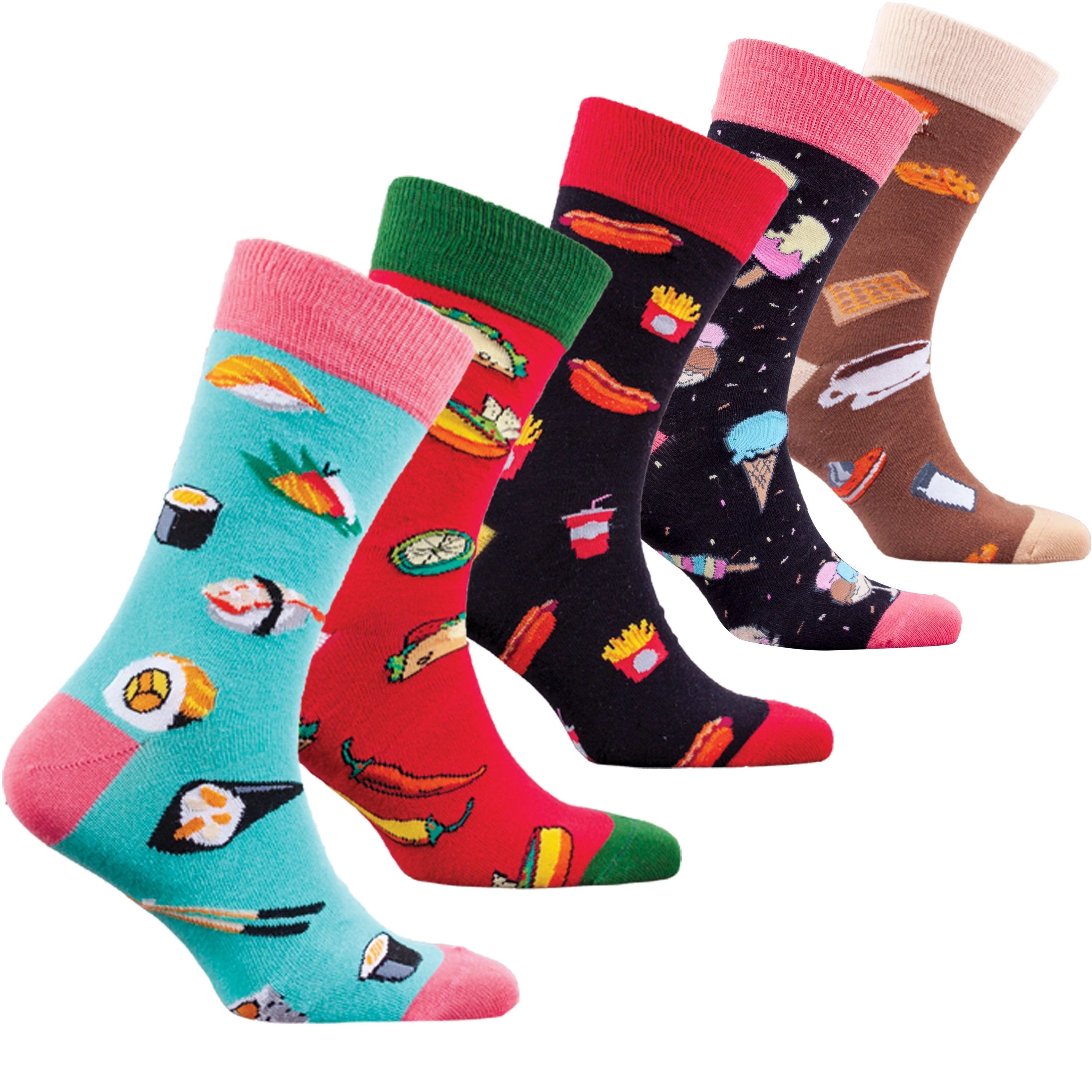 Men's Faster Food Socks (5-Pack)