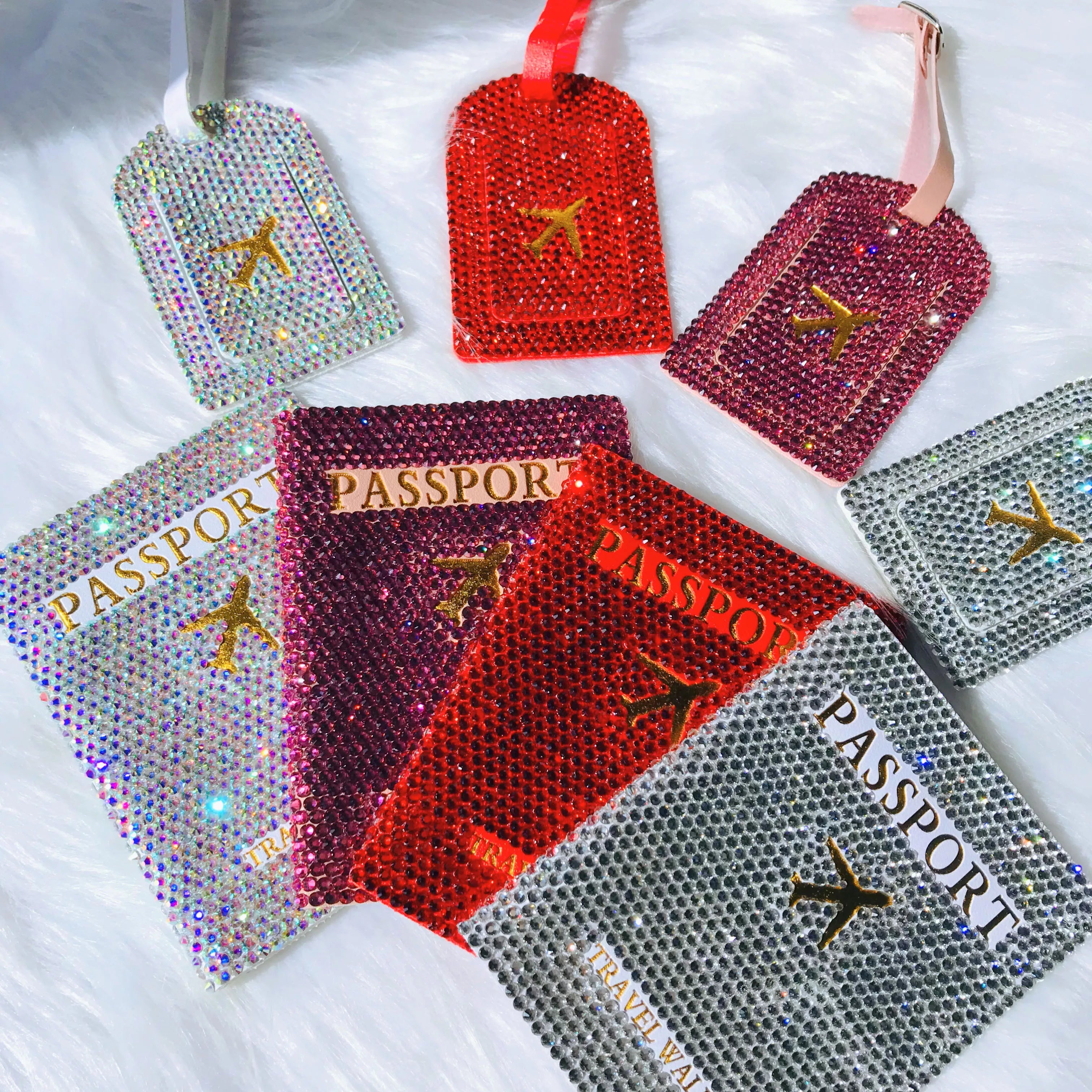 Bling Passport Holder/Luggage Tag