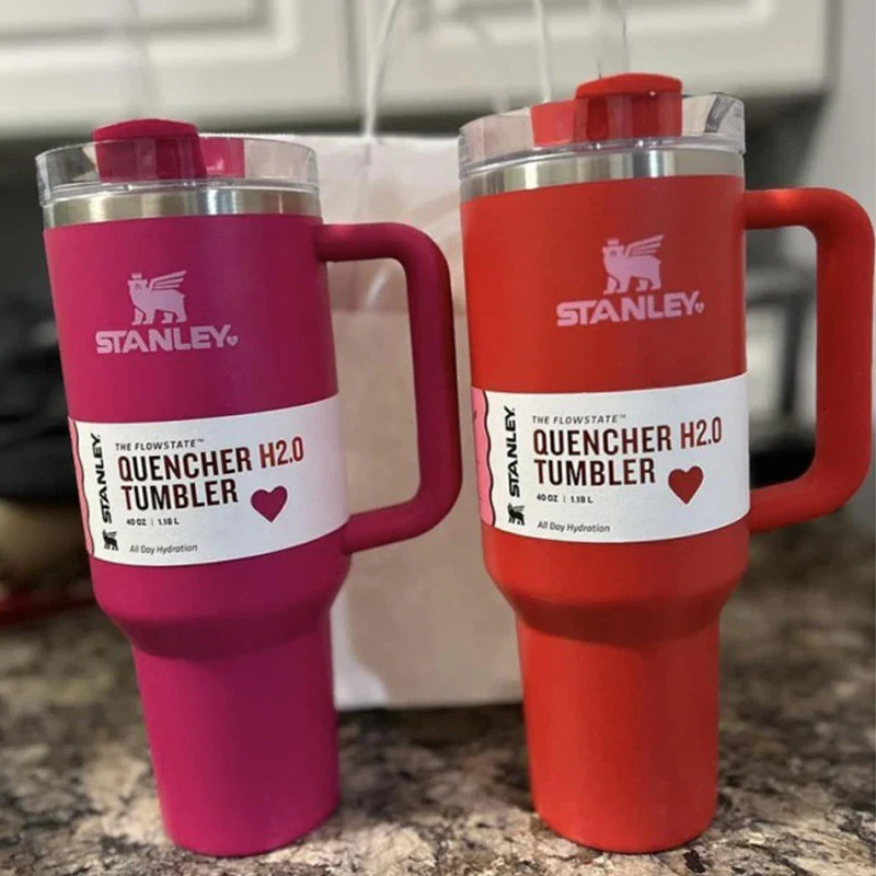 Valentine's Day Stanley Insulated Tumbler and Straw 30oz and 40oz options