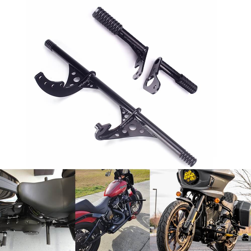 Front Rear Highway Engine Guard Crash Bar Passenger Peg Frame Slider For Harley Softail Streetbob Low Rider S ST Fat Bob Standard 2018up