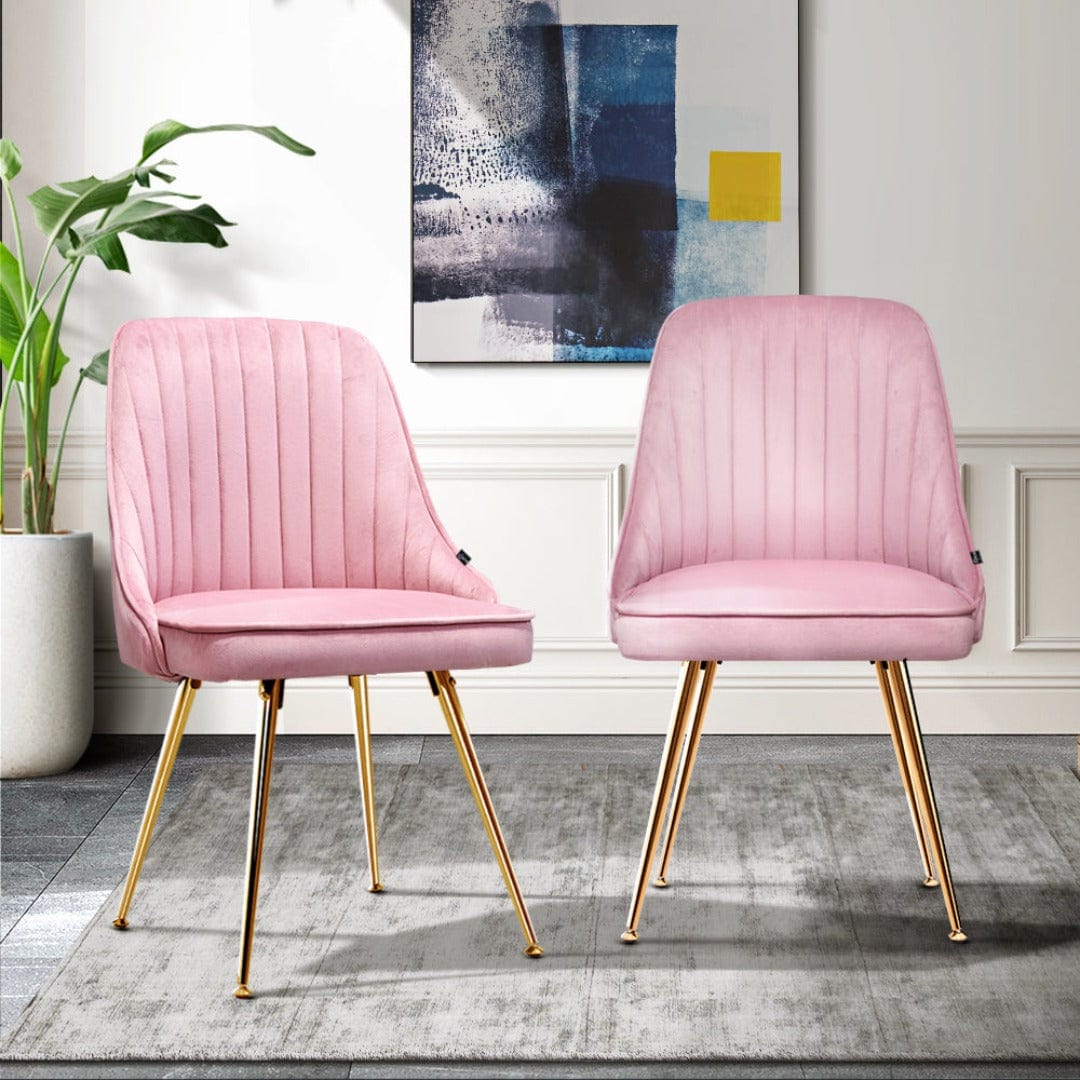 Raji's Dream Pink Dining Chairs - Set of Two