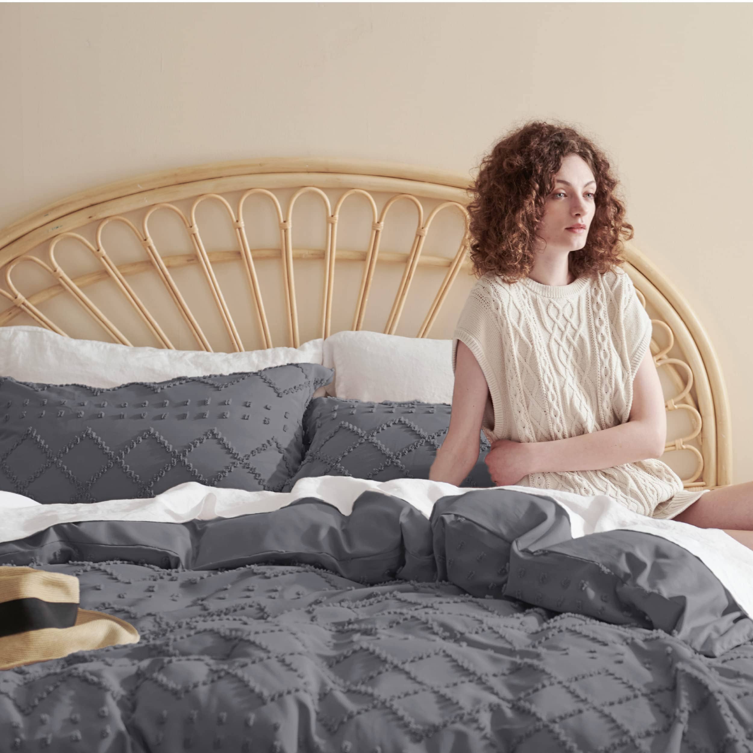 Embroidery Boho Duvet Cover Set