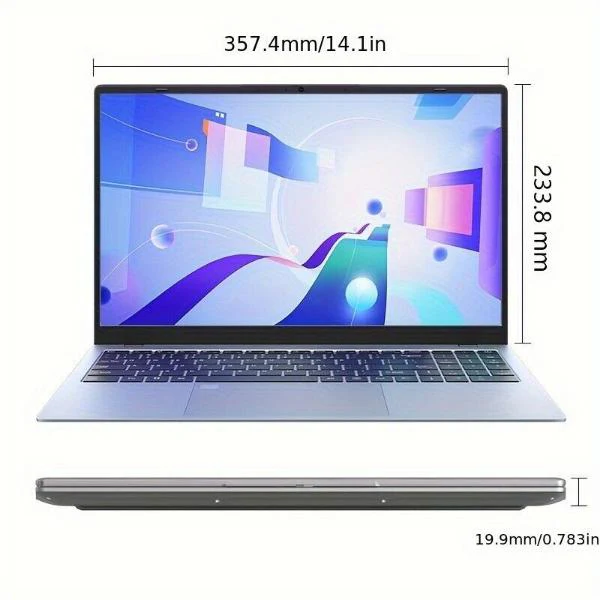 15.6 Inch Laptop Intel Celeron Processor N5095, 16GB RAM, 512GB SSD, Windows 11  Fingerprint Unlock