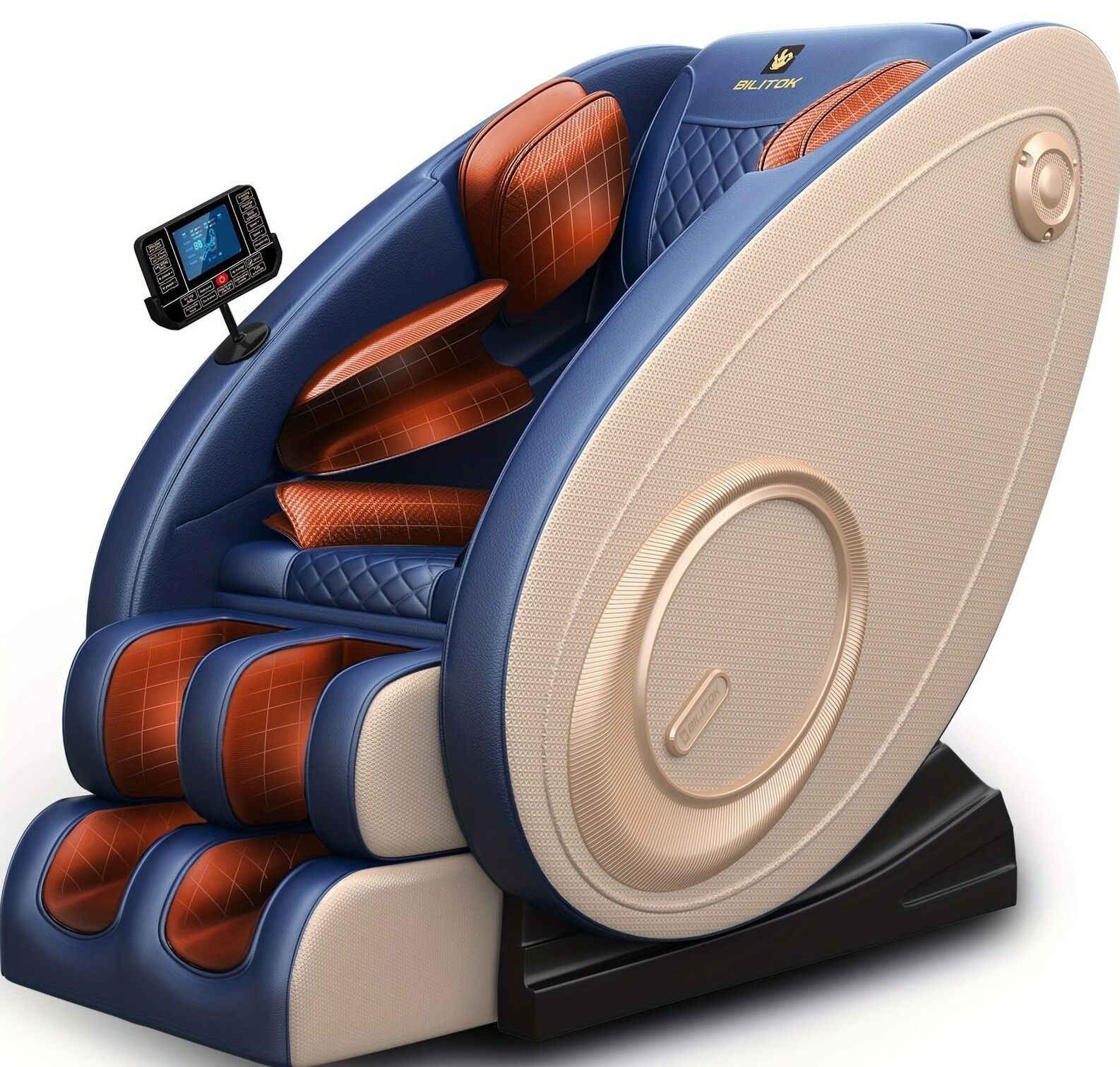 2024 Luxury Zero Gravity Shiatsu Foot  Massage Chair - Full Body Heat, 8 Modes