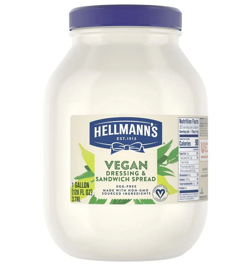 4 Gallon Hellmann'S Real Mayonnaise Vegan, Kosher, Non-GMO- 128 Oz per gallon