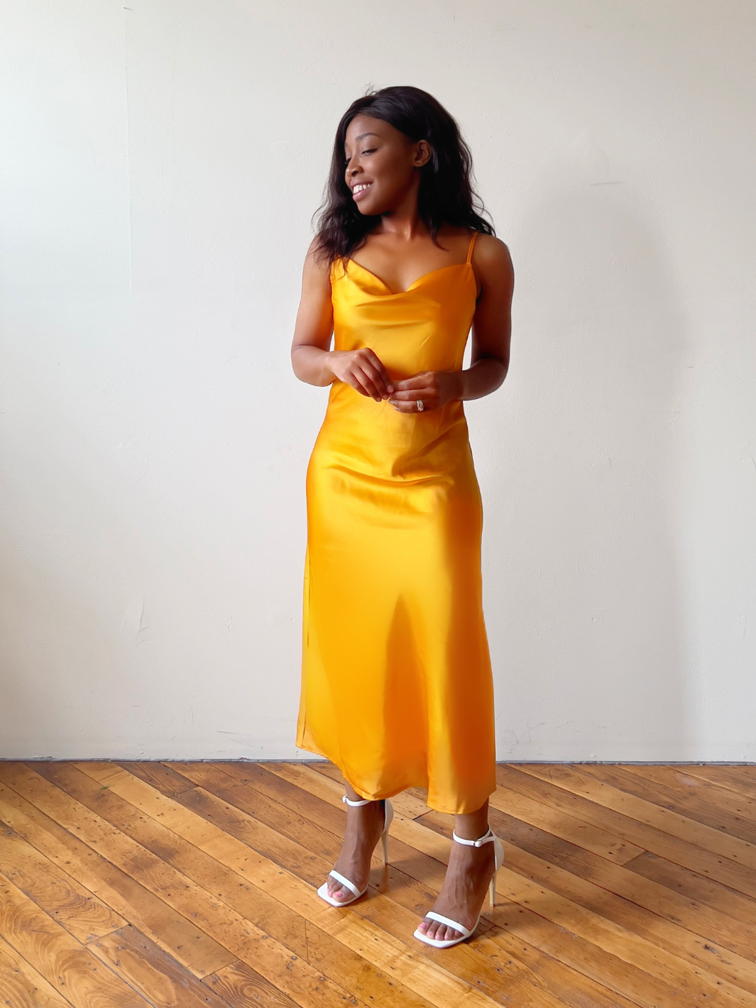 Marigold Gold Slip Dress