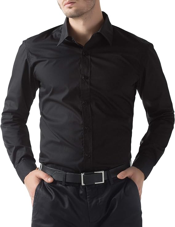 Paul Jones Men's Long Sleeves Button Down Dress Cardigans Shirts